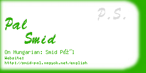 pal smid business card